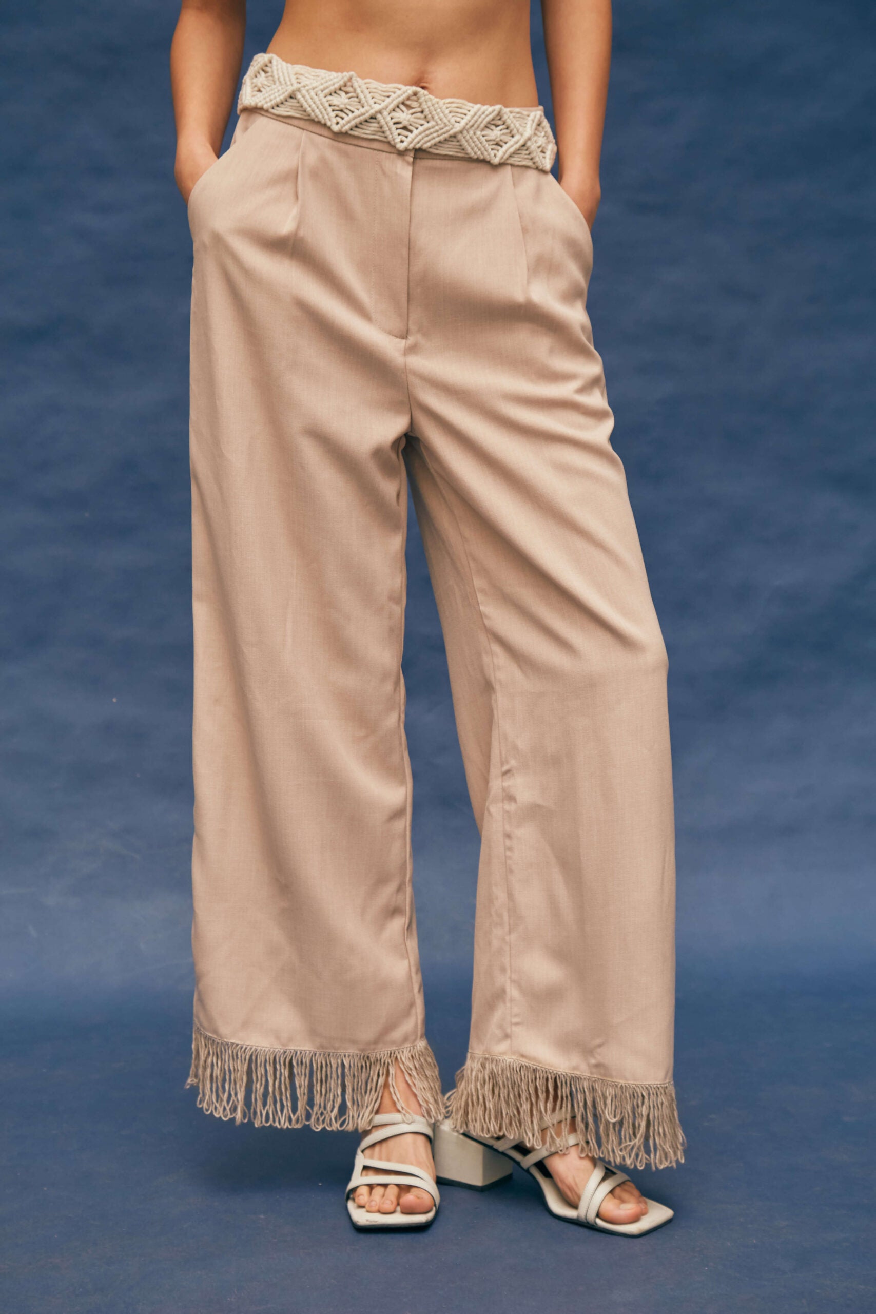 Lima Beige Pants by MUNA