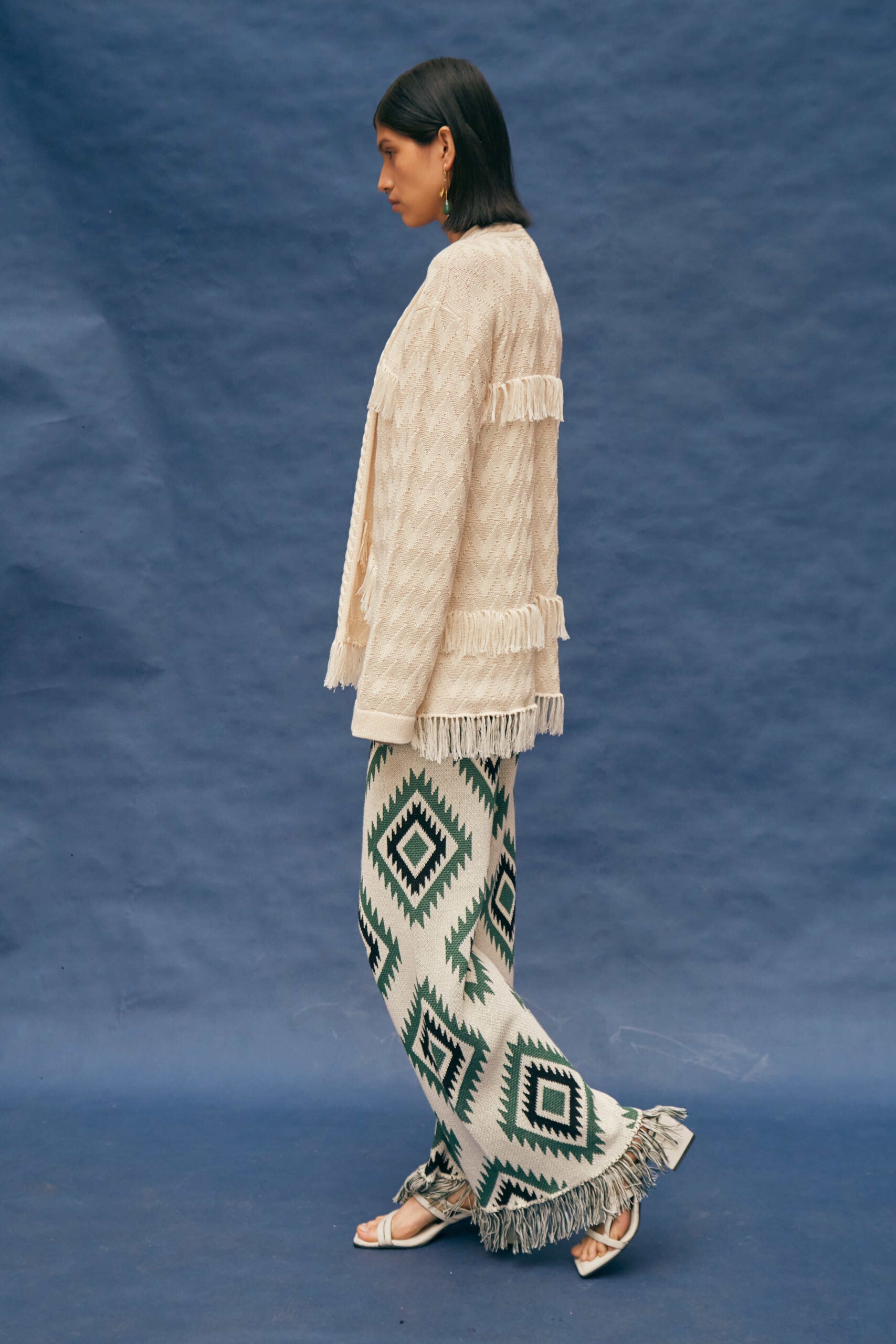 Nazca Ivory Cardigan by MUNA