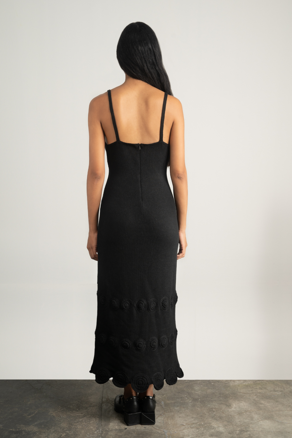 Moray Midi Black Dress by MUNA