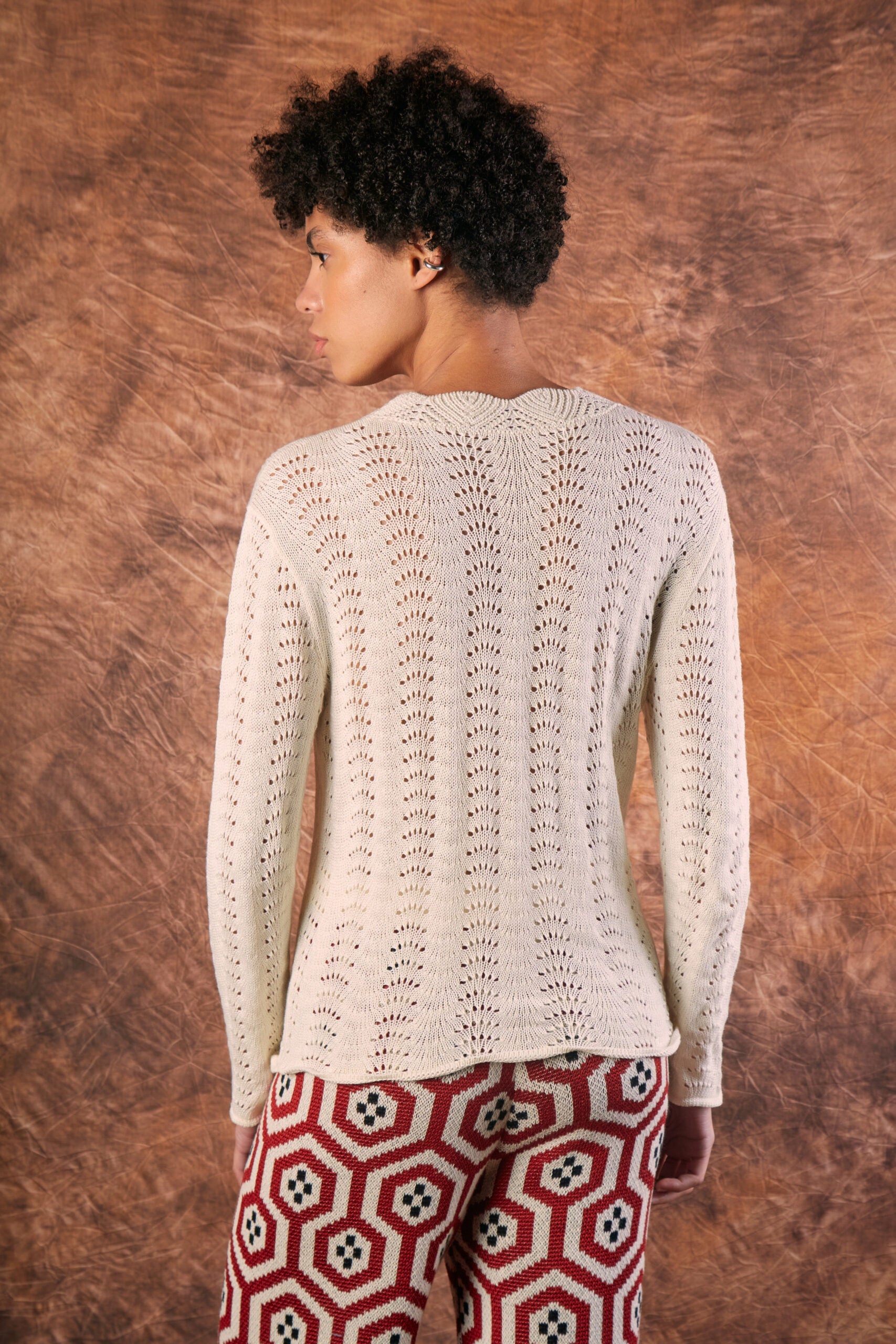 Allpa Ivory Knit Top by Muna