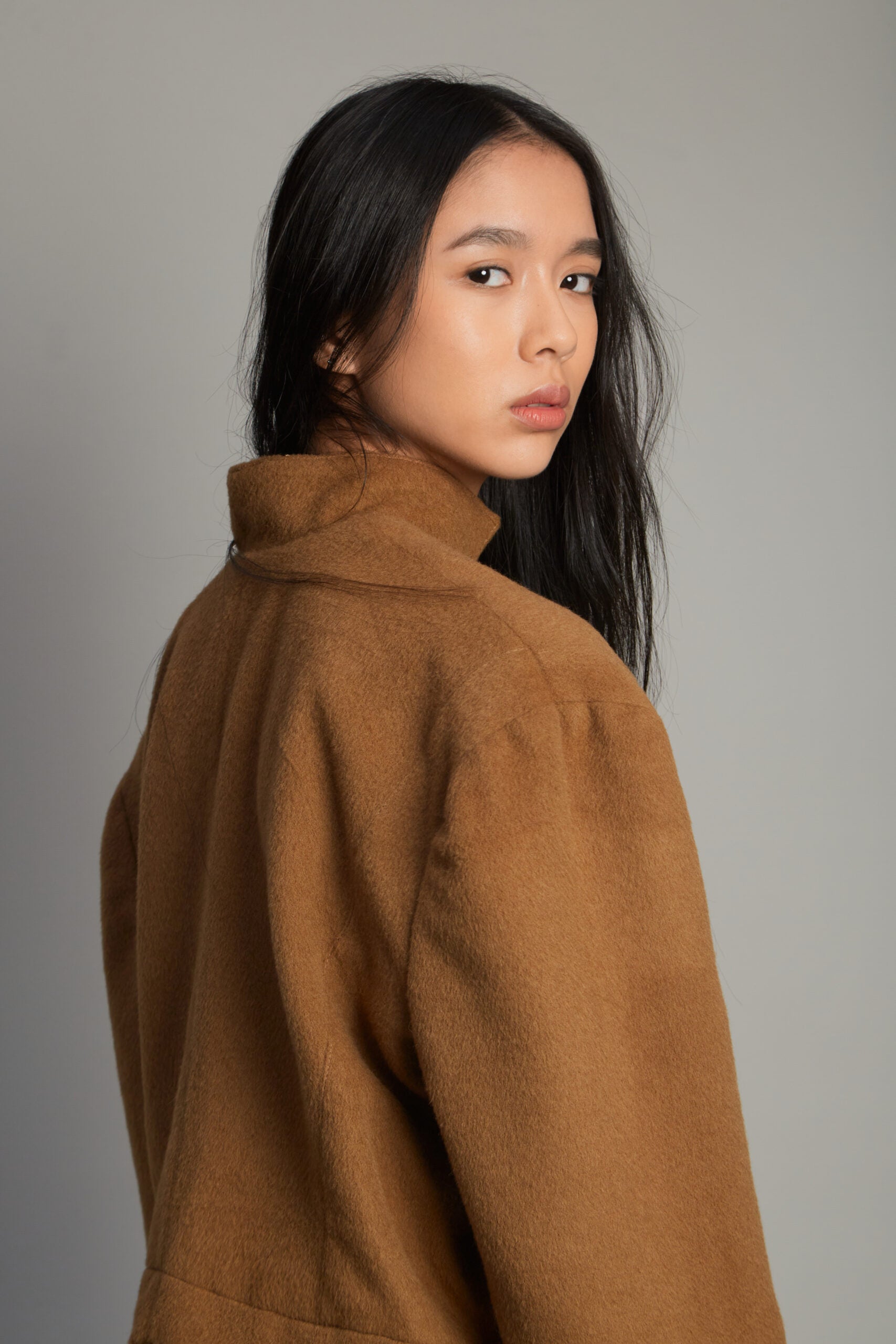 Capitana Alpaca camel jacket by MUNA