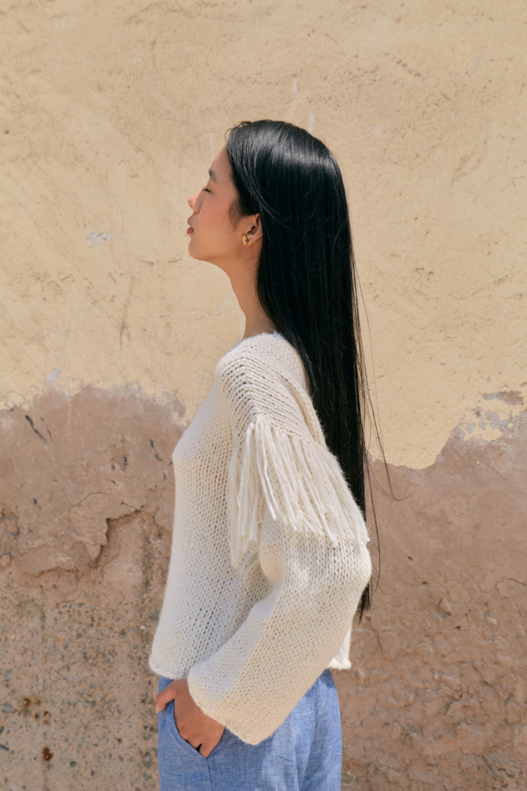 Brisa Ivory Sweater by MUNA