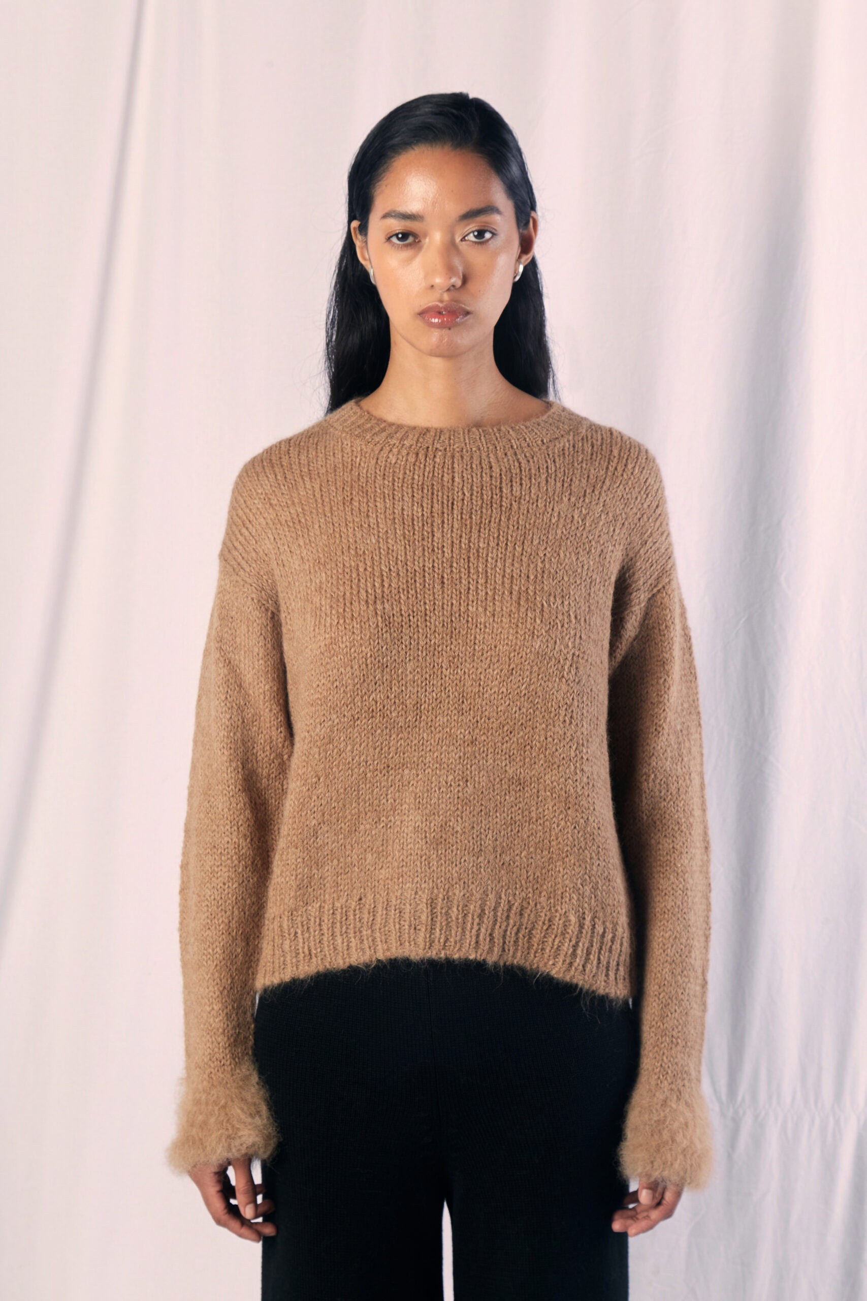 Tiyarik Beige Sweater by MUNA