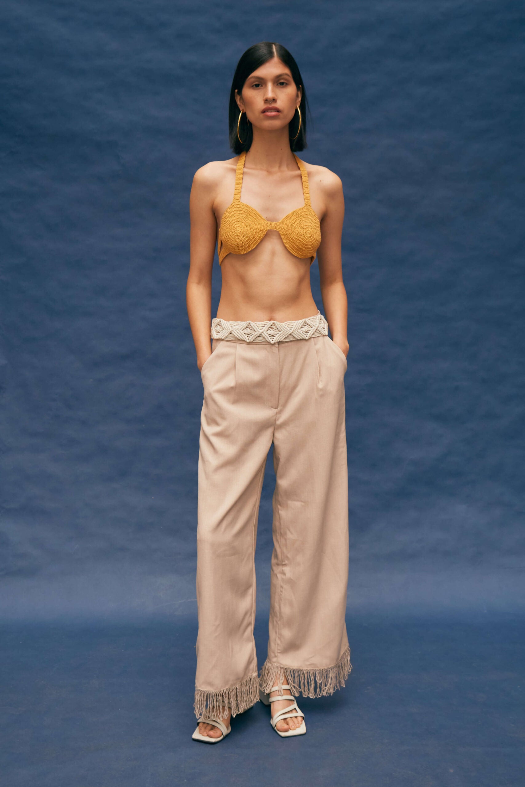 Lima Beige Pants by MUNA