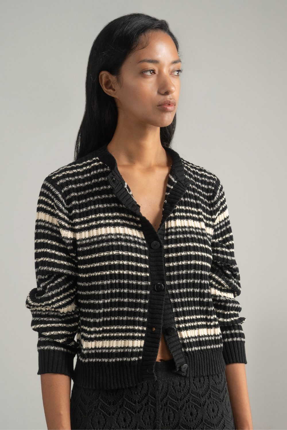 Cancas Black Cardigan by MUNA