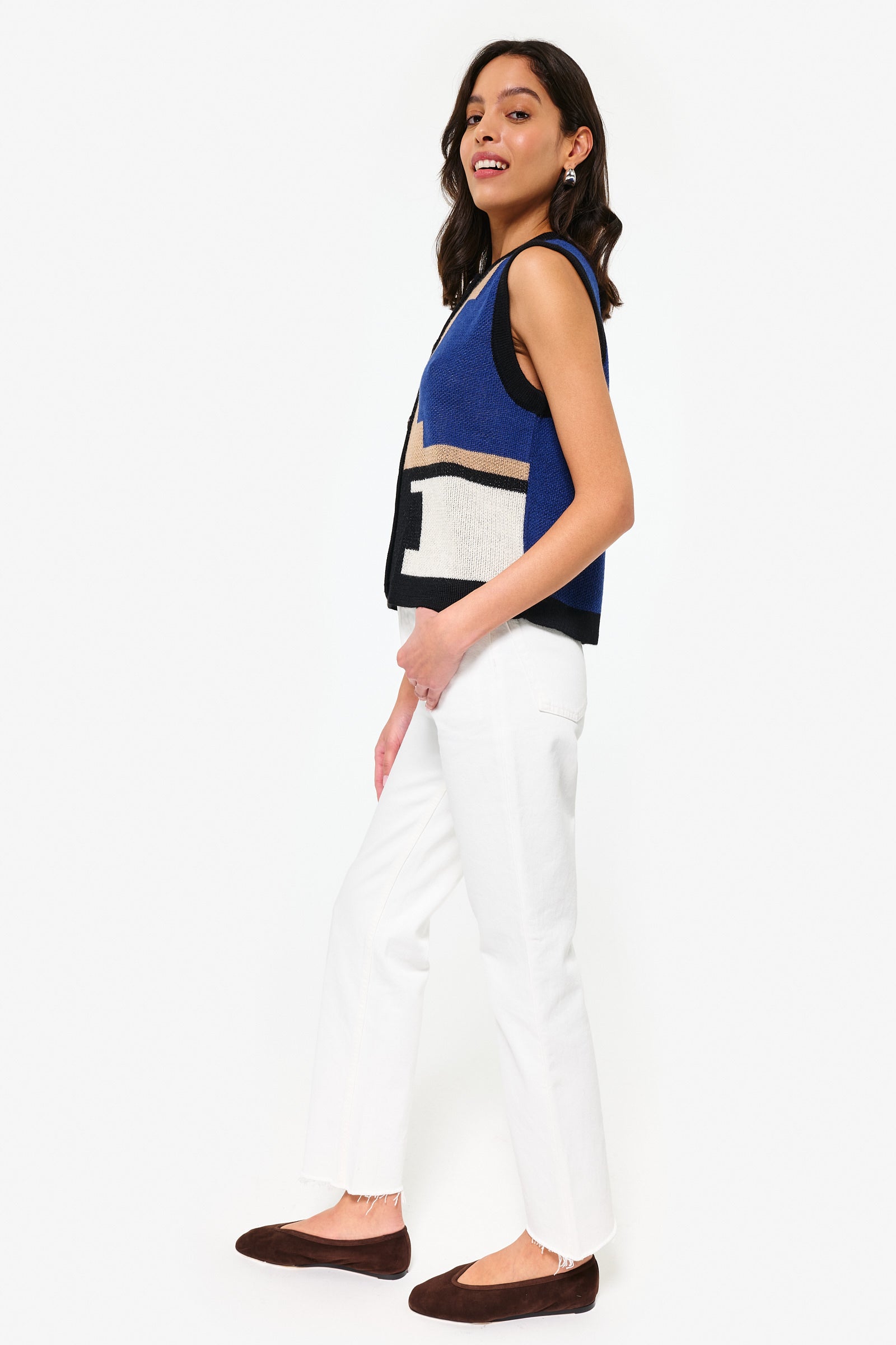 Munay Blue Vest by MUNA