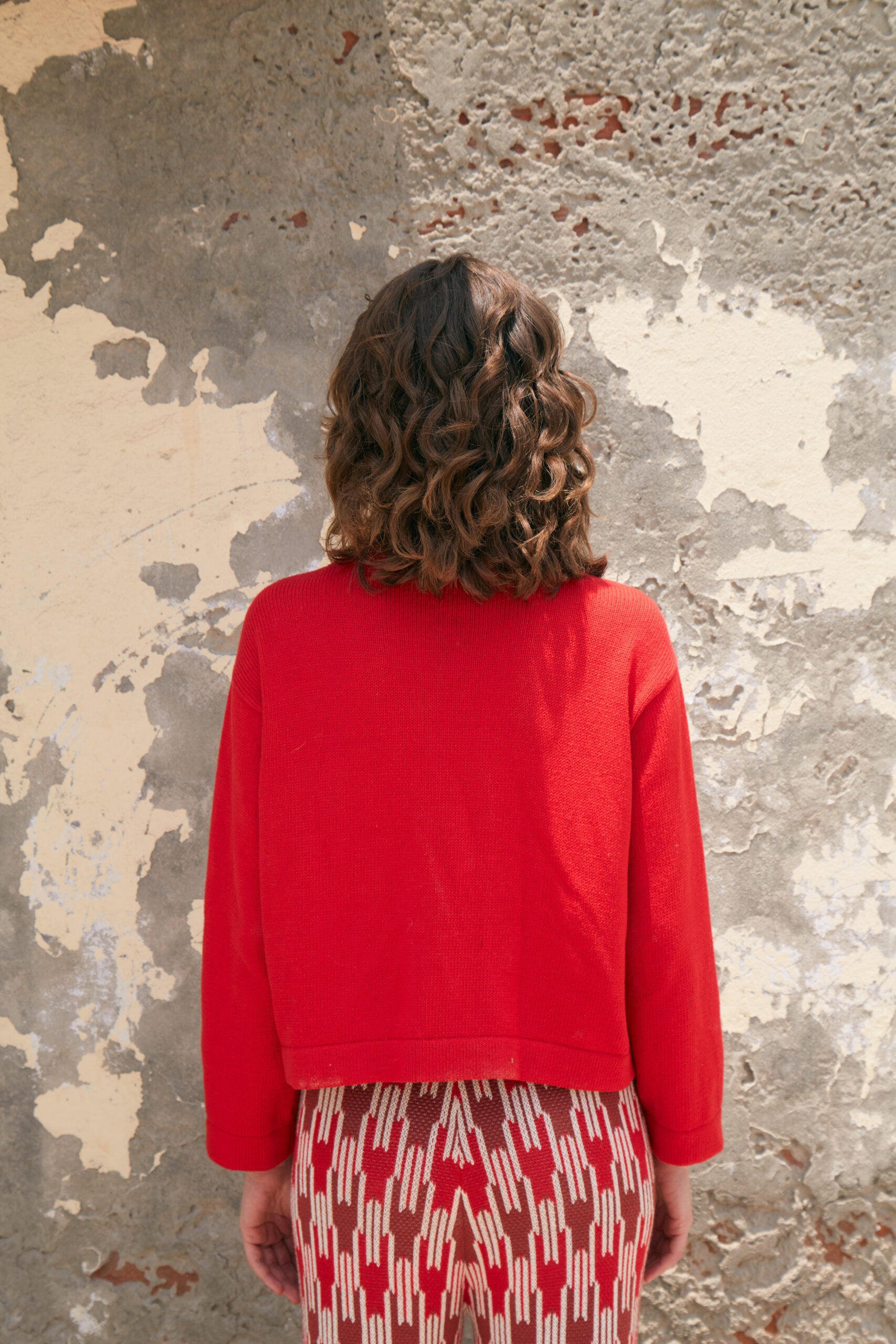 Magma Red Cardigan by MUNA