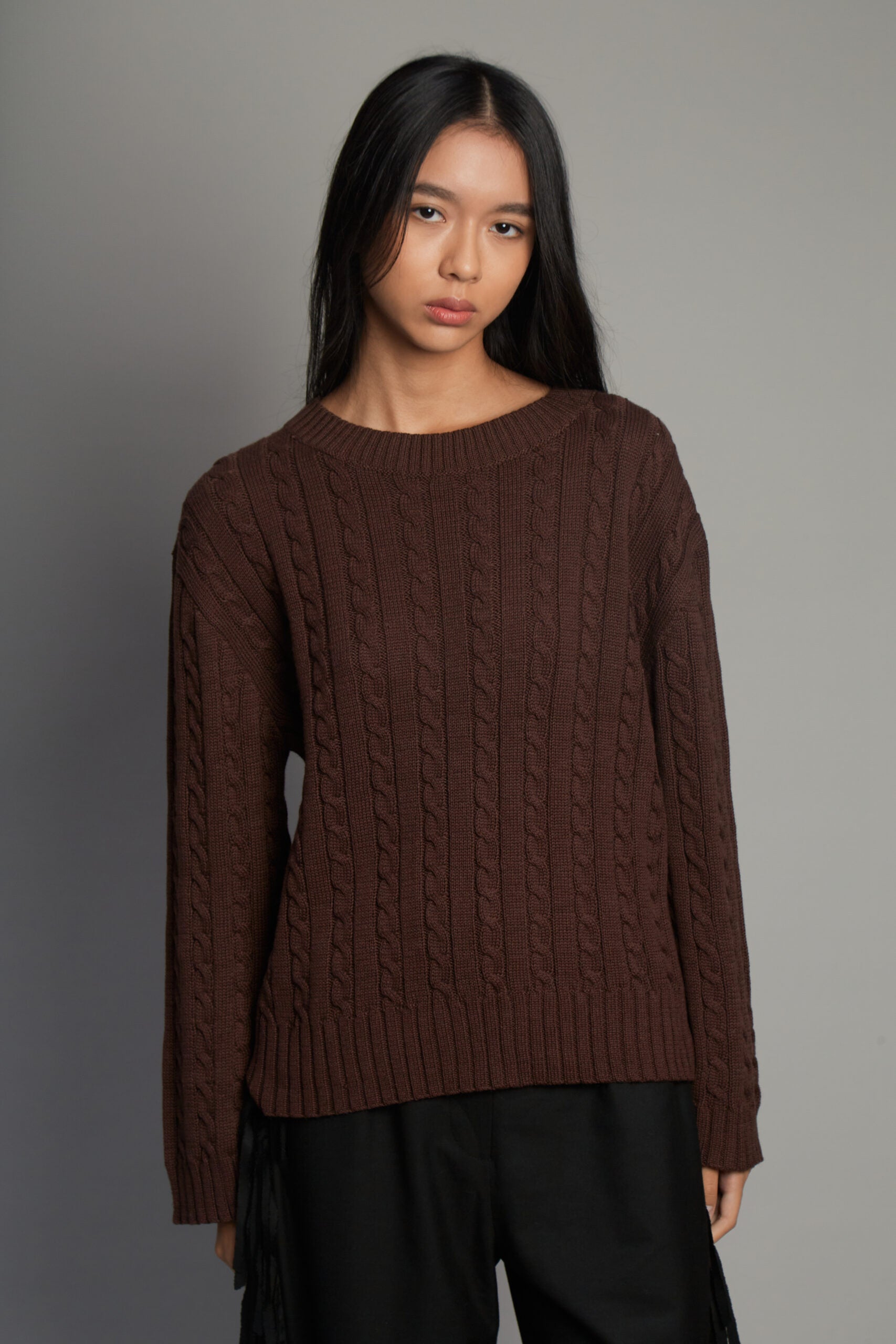 Peldaño Brown Sweater by MUNA