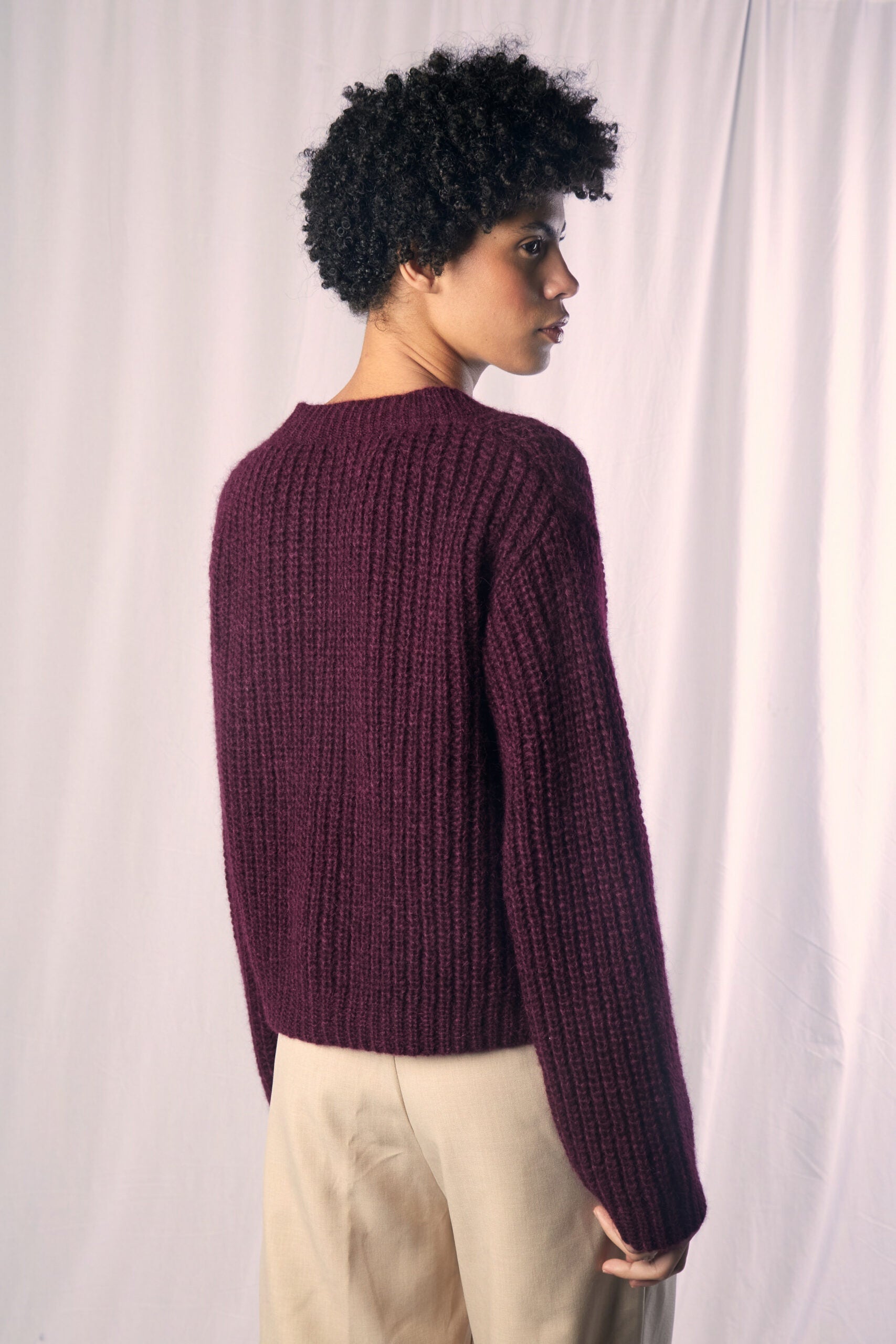 Pujpu Purple Cardigan by MUNA