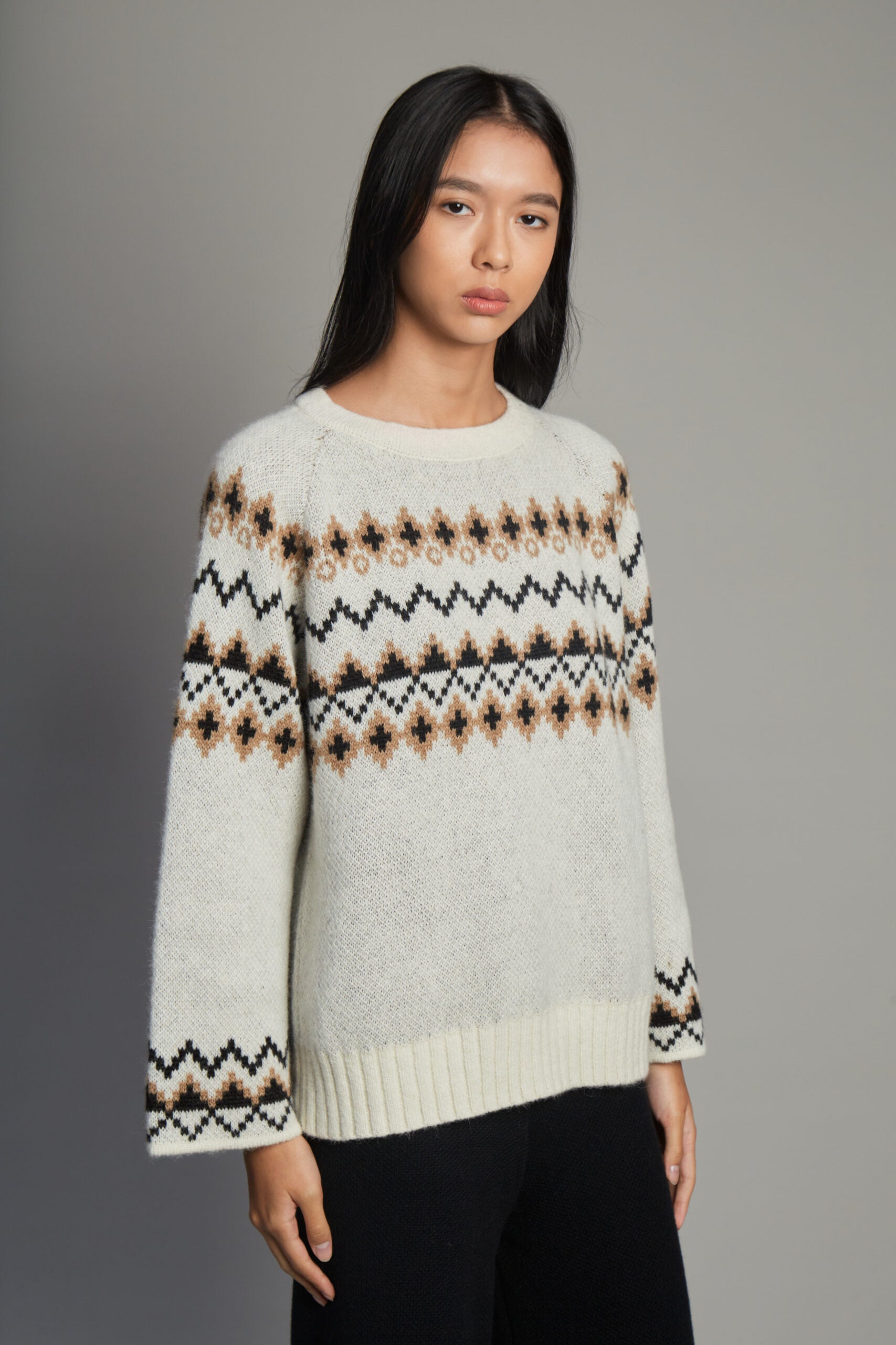 Ayllu ivory sweater by MUNA