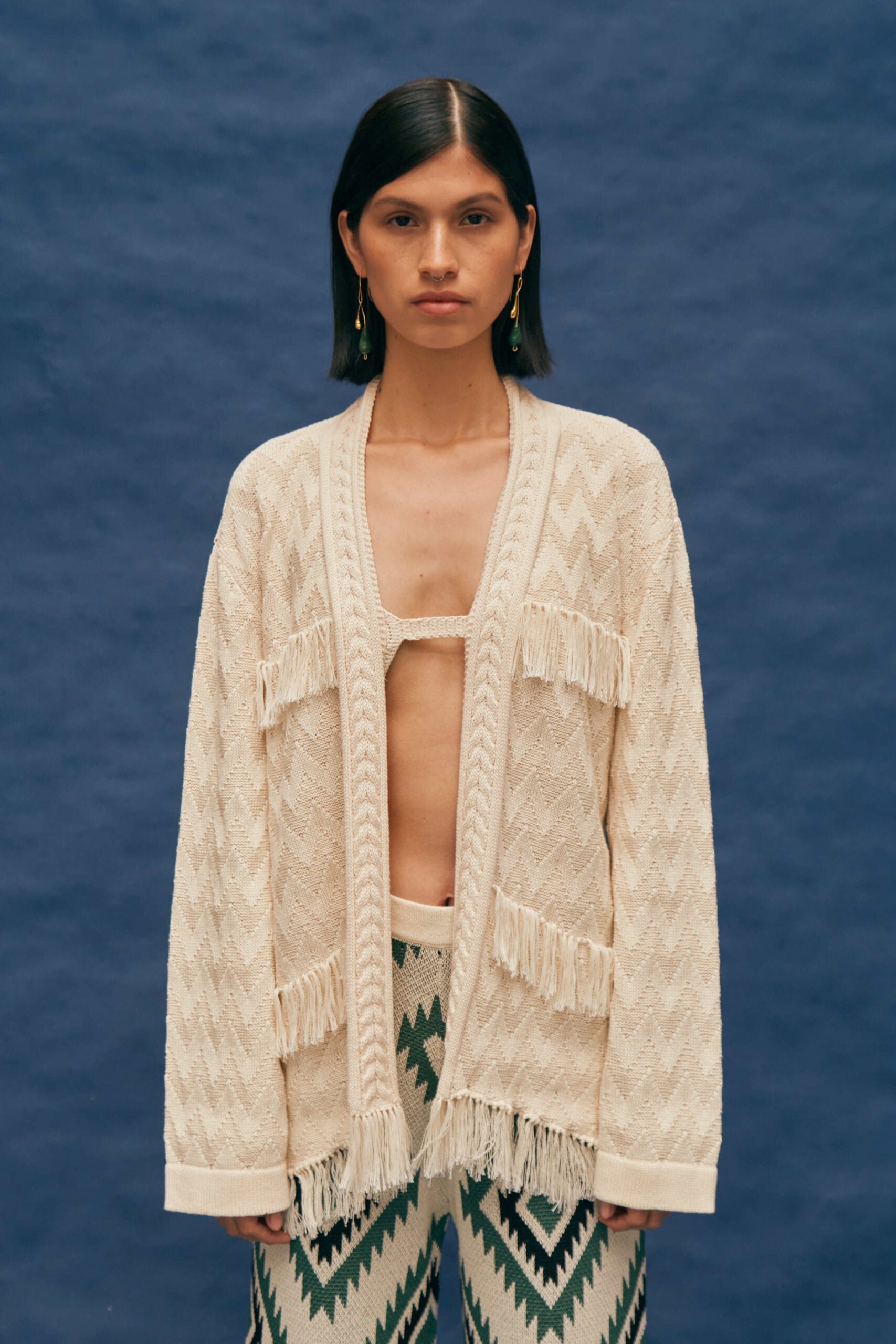 Nazca Ivory Cardigan by MUNA