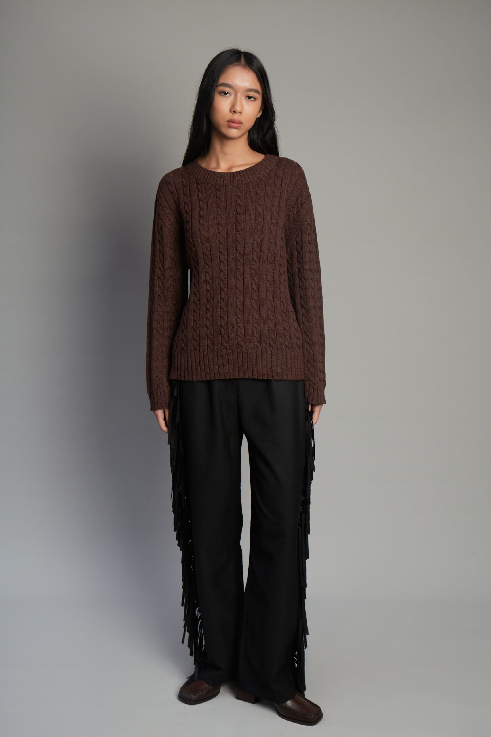 Peldaño Brown Sweater by MUNA