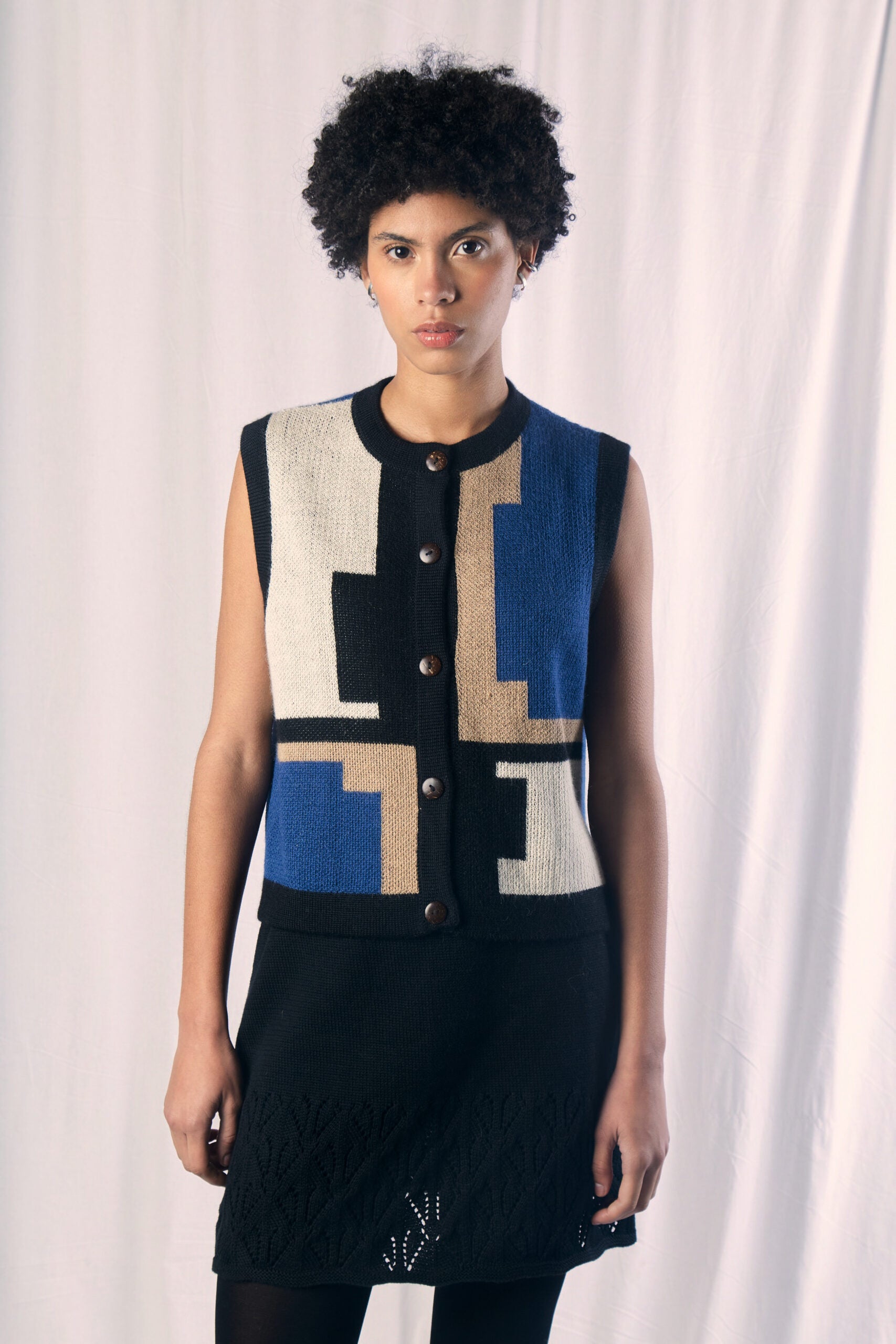 Munay Blue Vest by MUNA