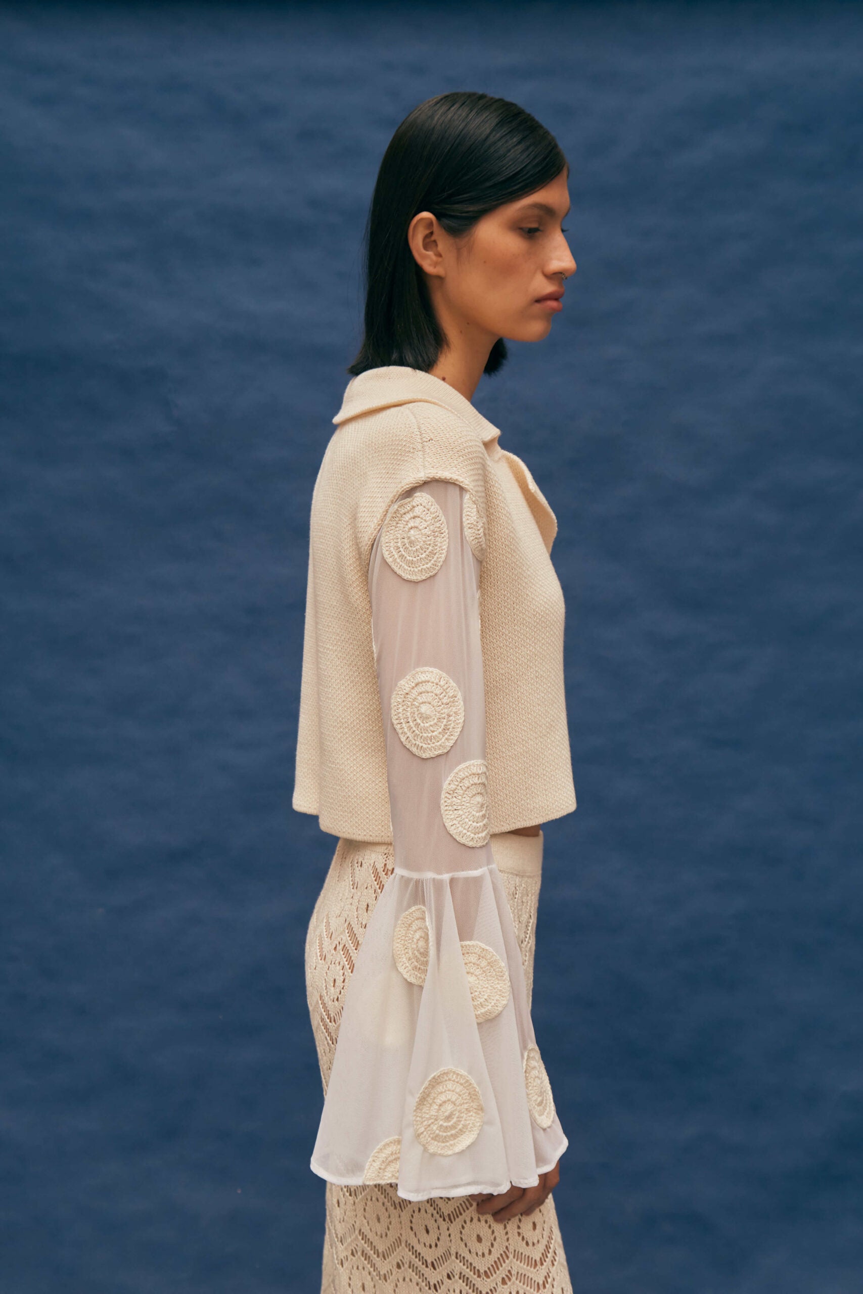 Moray Ivory Cardigan by MUNA