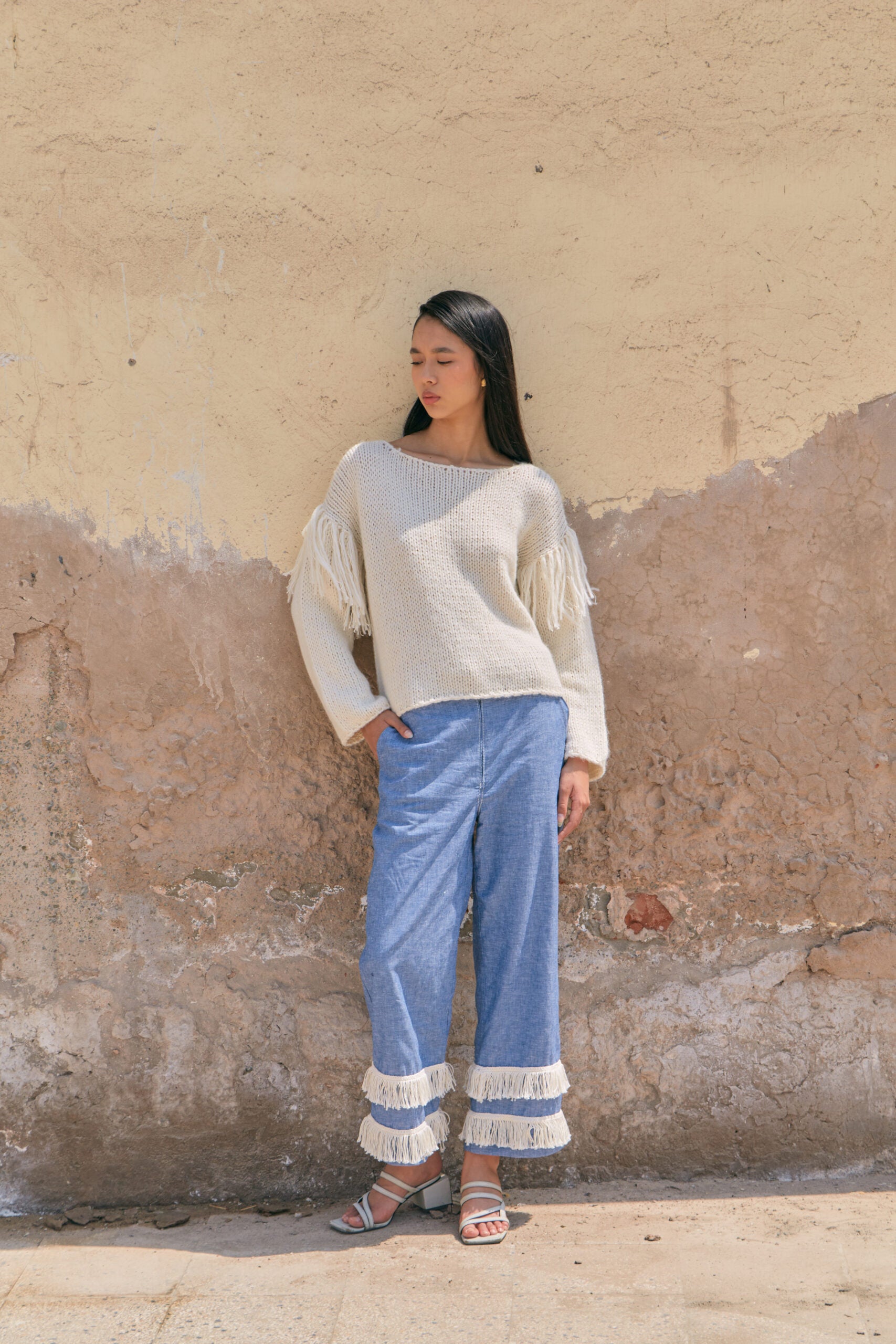 Brisa Ivory Sweater by MUNA