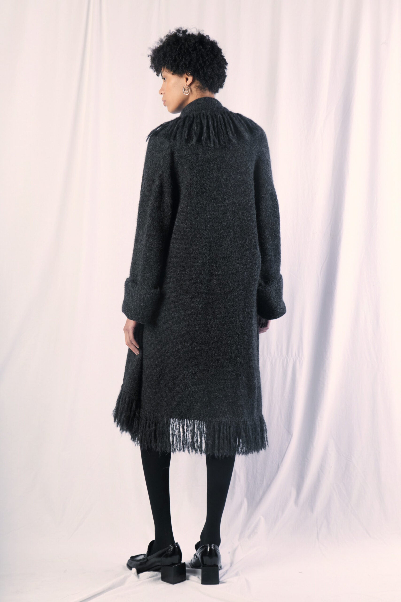 Vento Coat Charcoal by MUNA