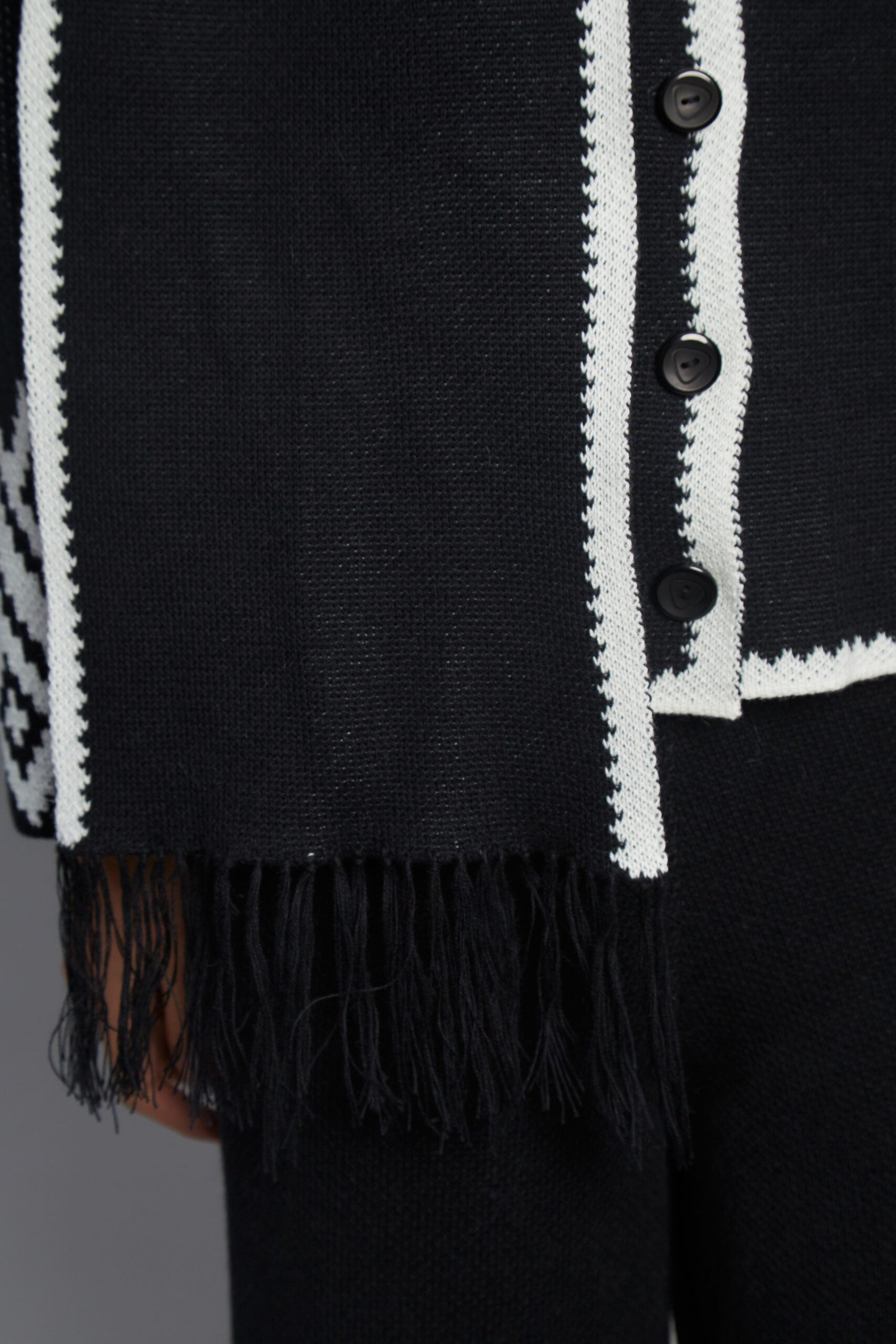 Sierra black cardigan by MUNA