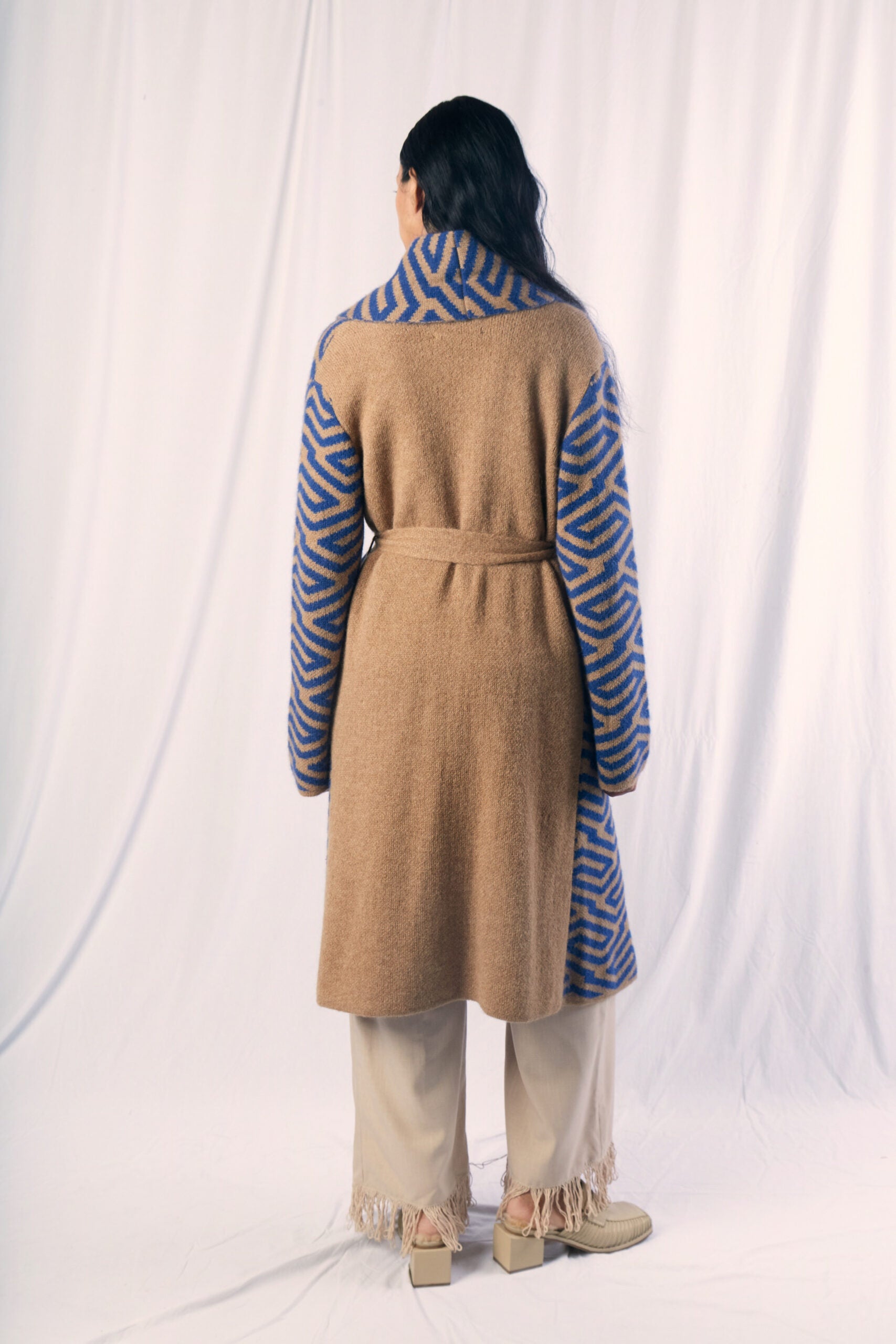 Nuna Coat Beige & Blue by MUNA