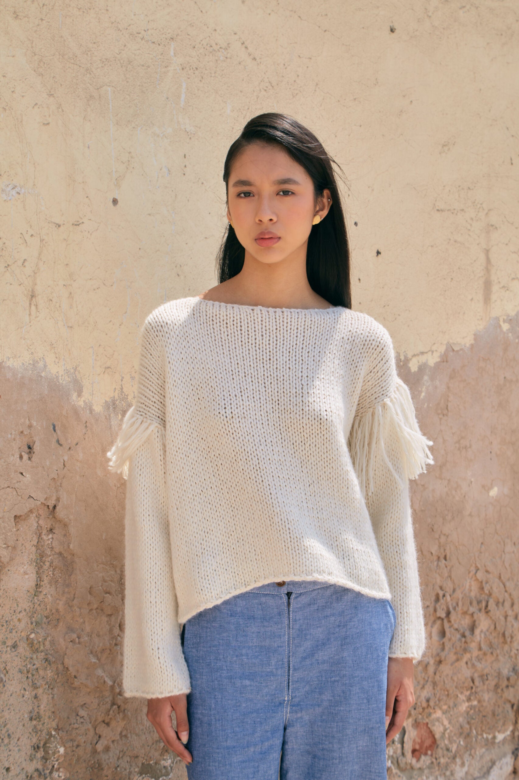 Brisa Ivory Sweater by MUNA