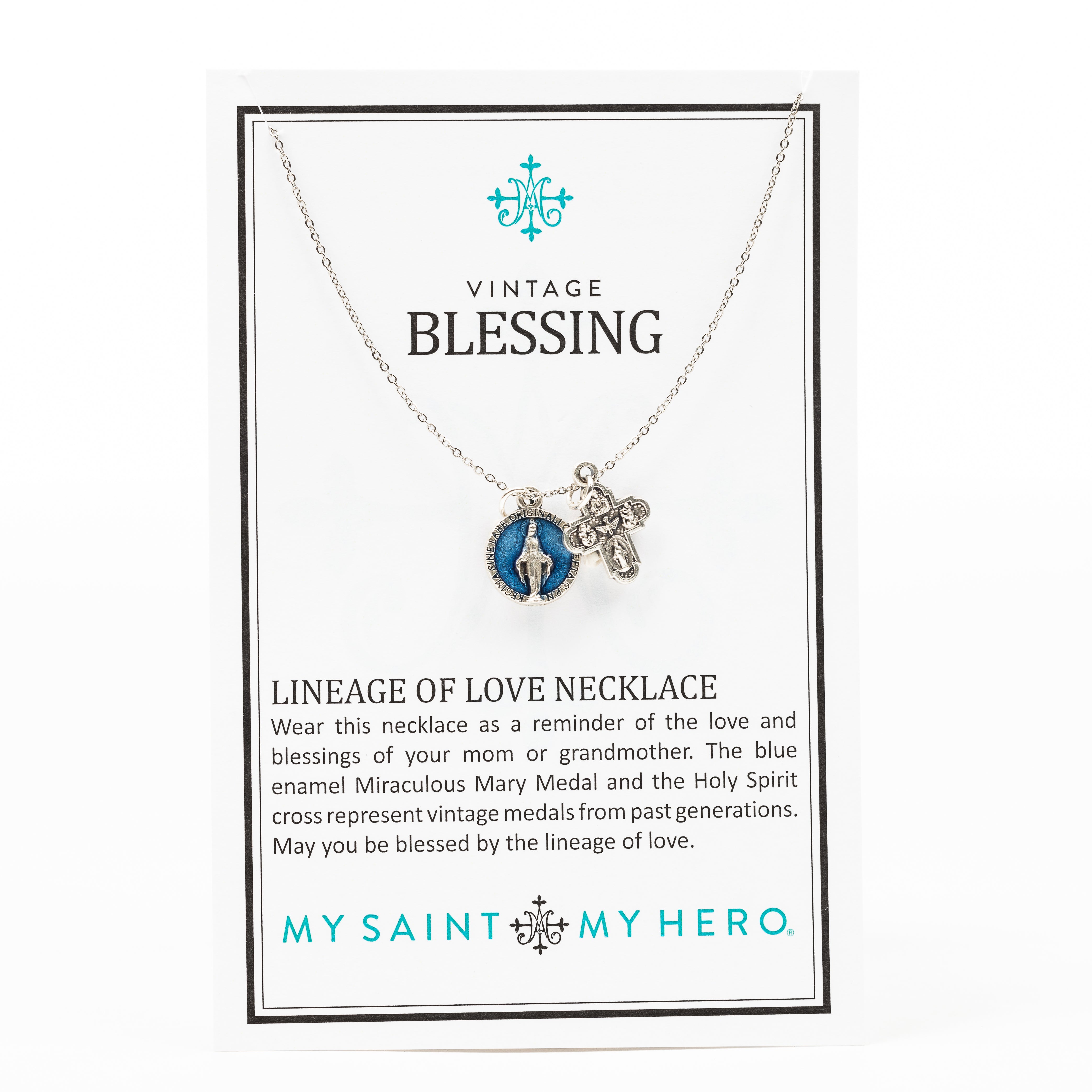 Vintage Blessing Lineage of Love Necklace by My Saint My Hero
