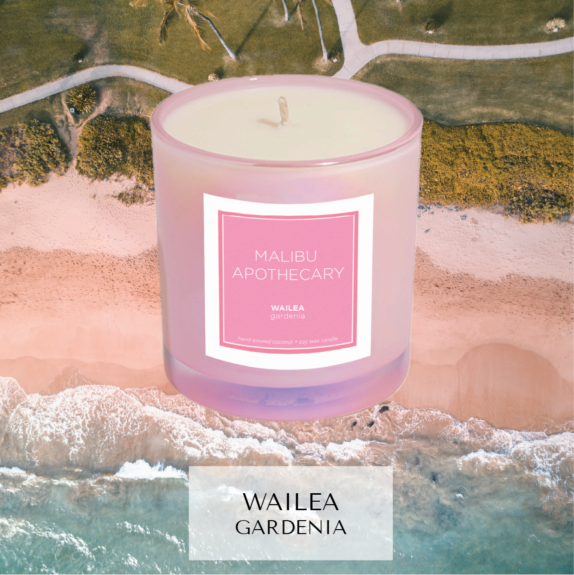 Iridescent Pink Candle by Malibu Apothecary