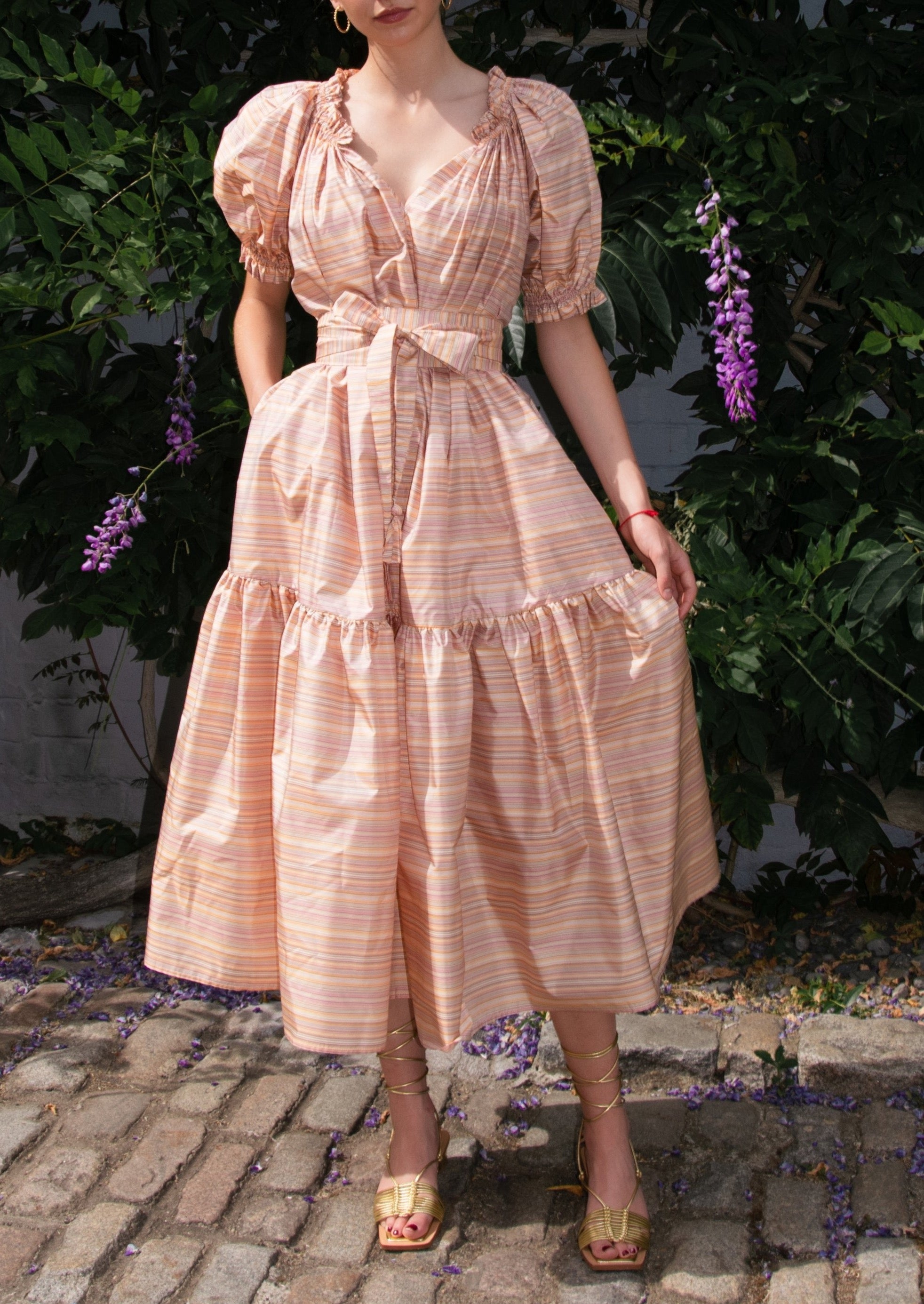 Bardot Midi Dress by Anna Mason