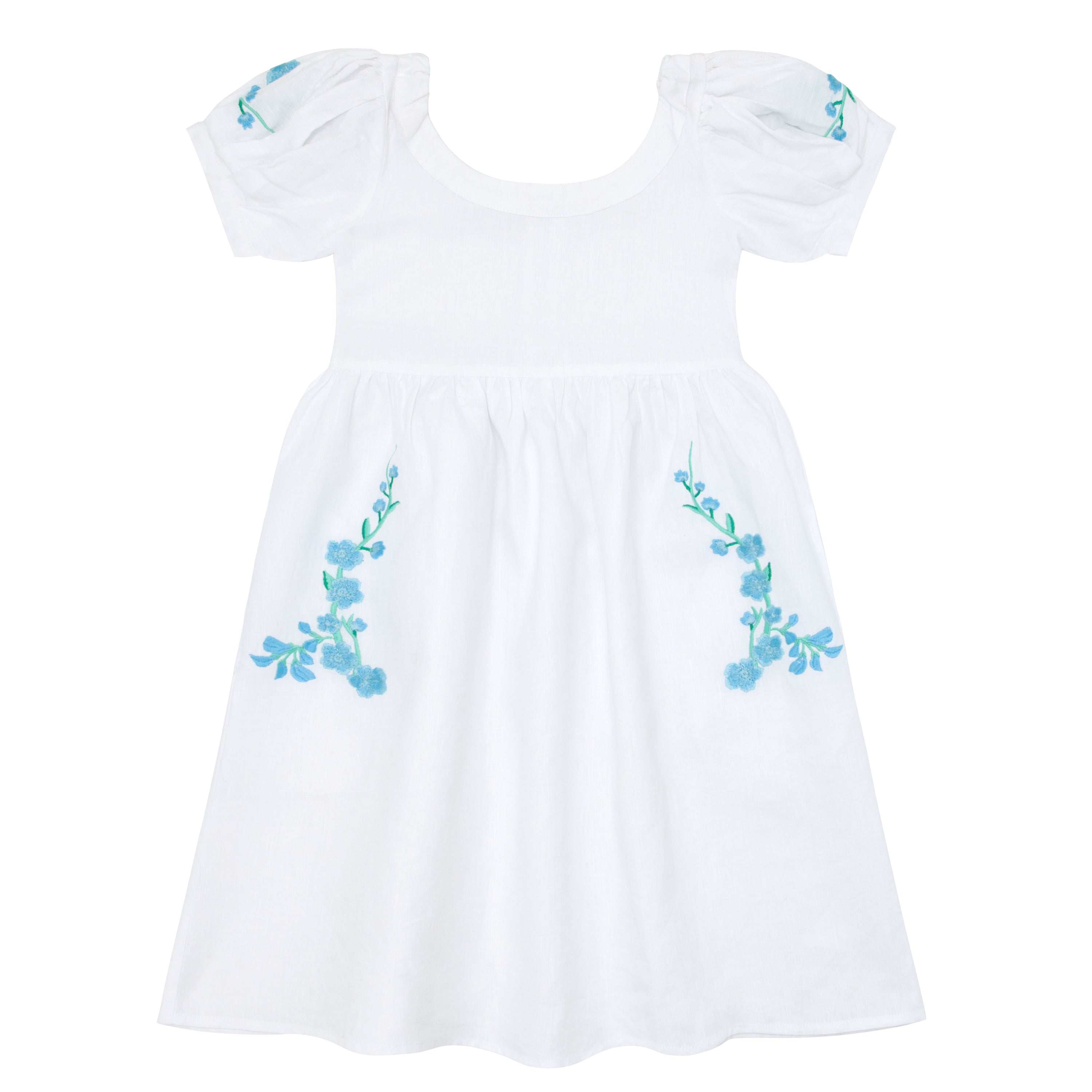 Fanm Mon x Minnow Girl's Puff Sleeve Dress