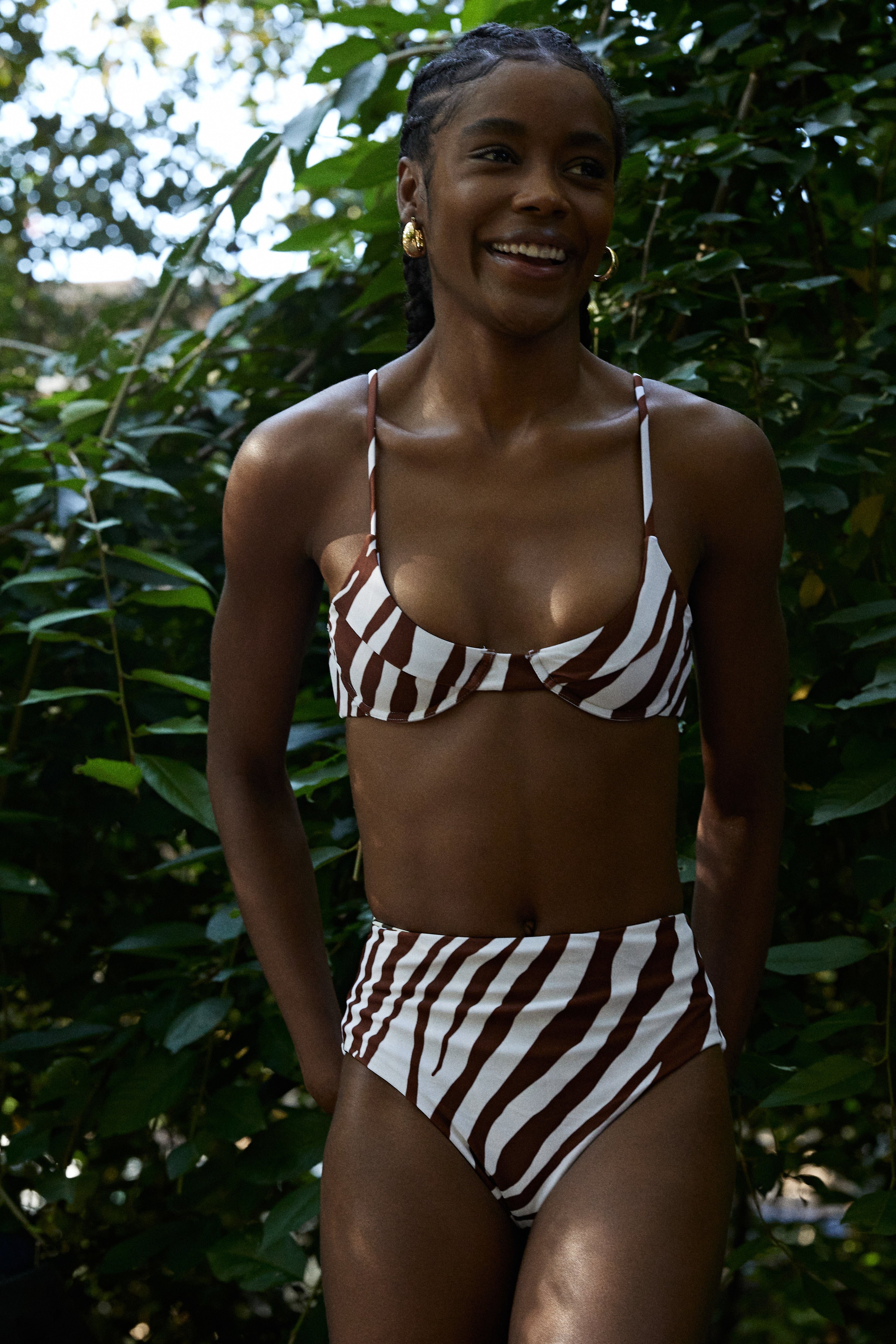 Bowe Top in Zebra by Sister Swim