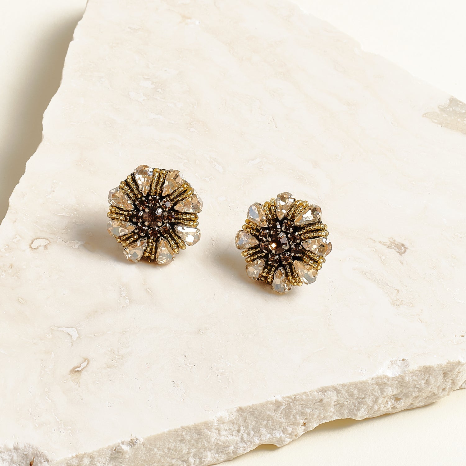 Milla Stud Earrings Gold by Mignonne Gavigan