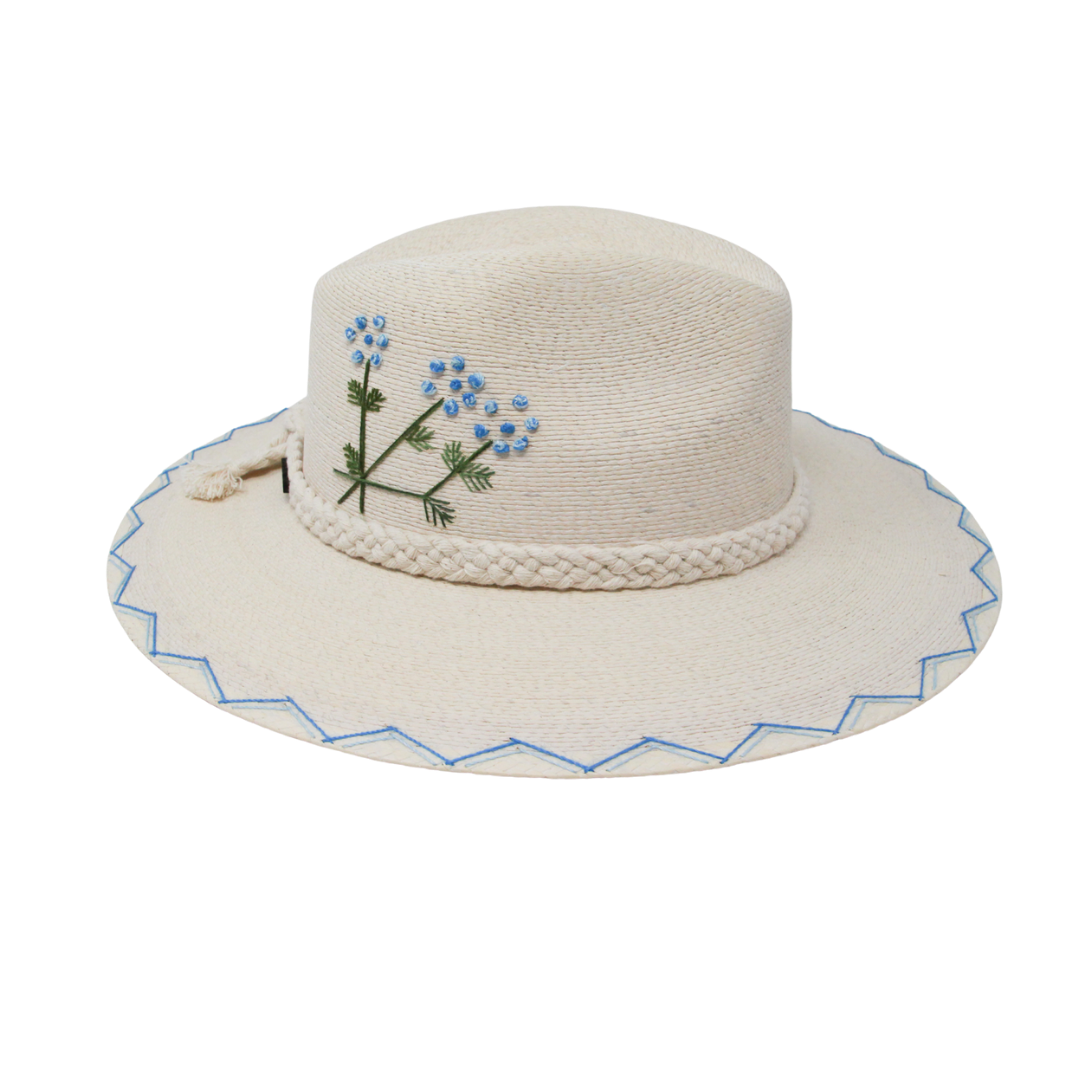 Exclusive Azul Flores Hat by Corazon Playero - Pre Order