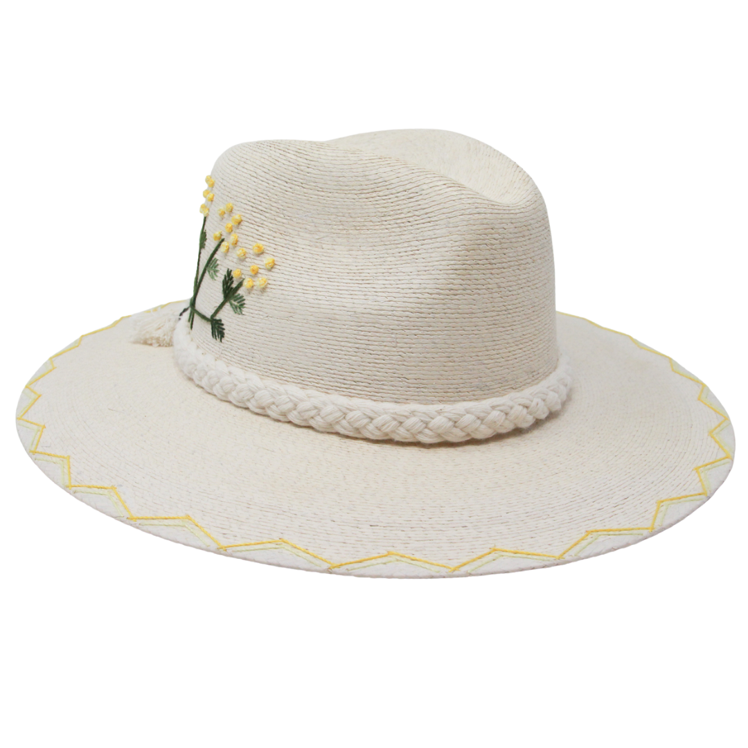 Exclusive Amarilla Flores Hat by Corazon Playero - Preorder