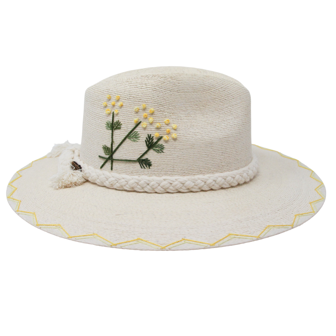 Exclusive Amarilla Flores Hat by Corazon Playero - Pre Order