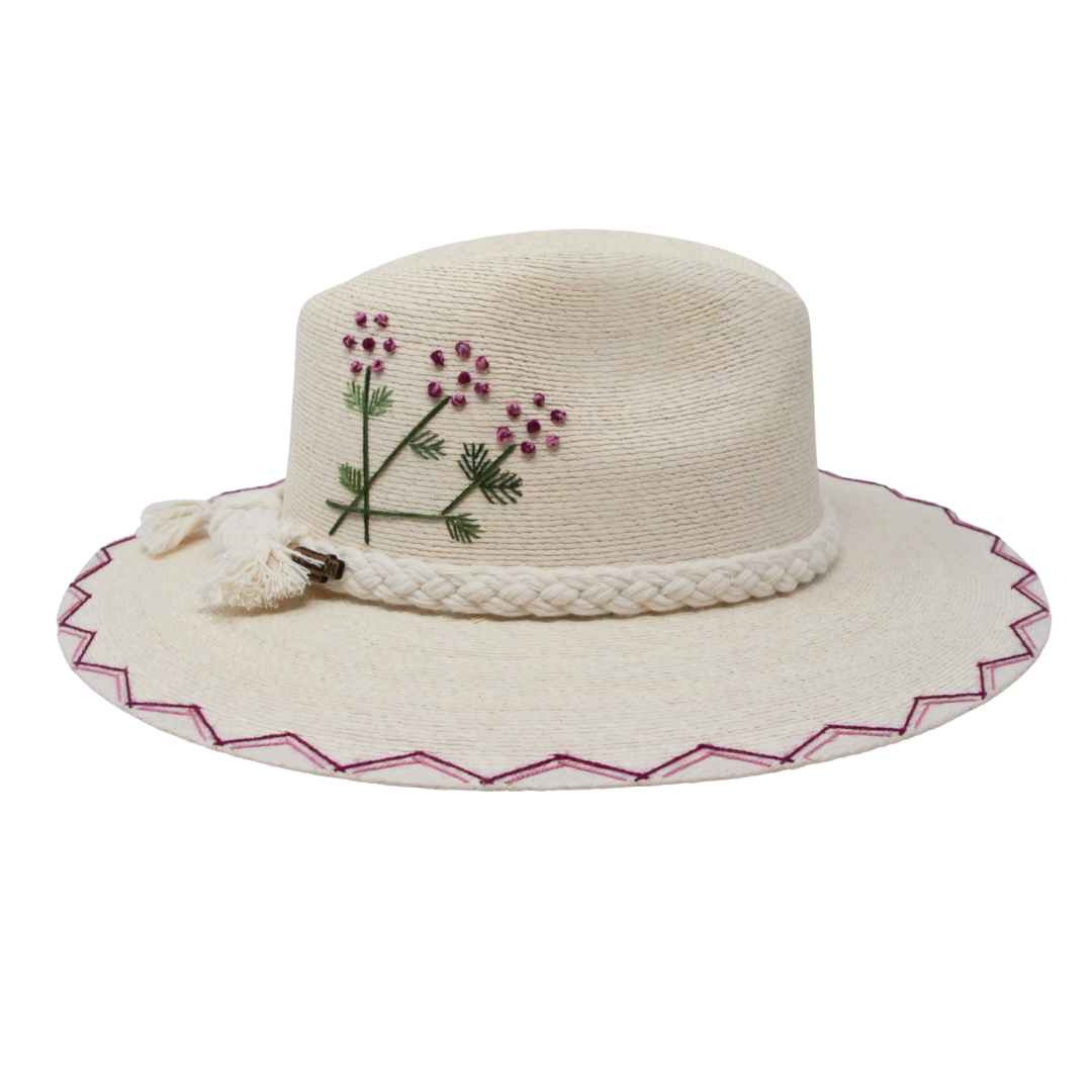 Exclusive Morada Flores Hat by Corazon Playero - Preorder