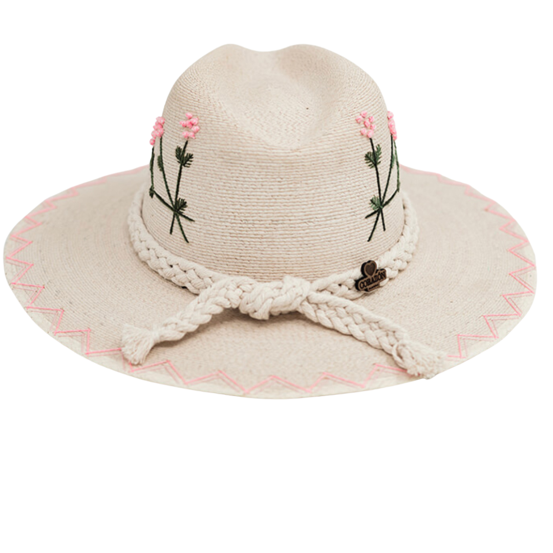 Exclusive Rosada Flores Hat by Corazon Playero