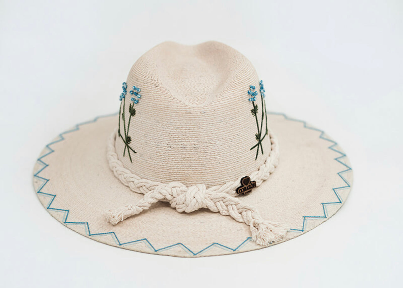 Exclusive Azul Flores Hat by Corazon Playero - Preorder