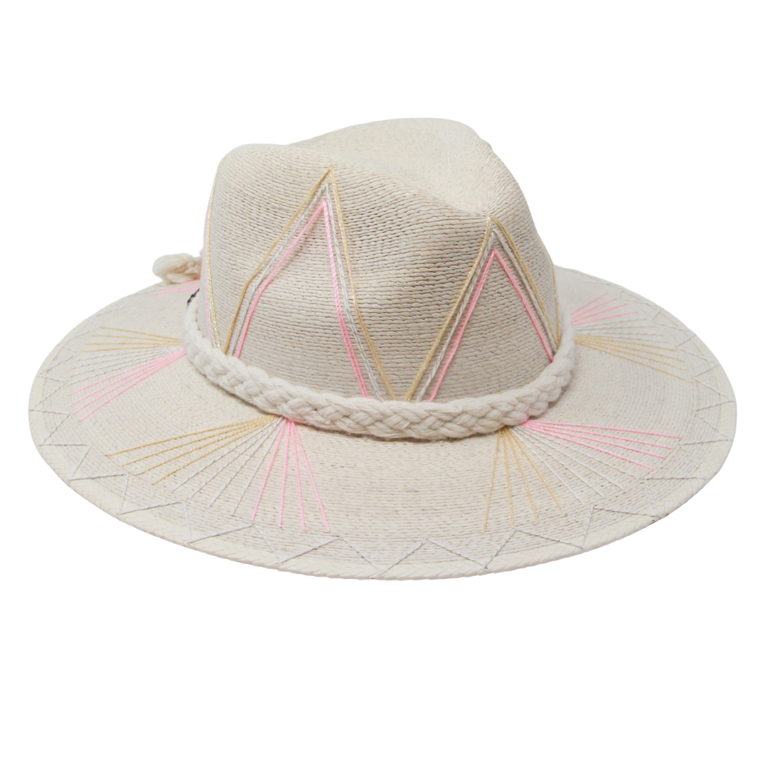 Pretty in Pink Palm Hat | Exclusive Handmade Hat by Corazon Playero